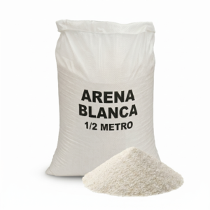 arena blanca 1/2 metro empacado