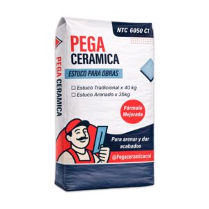 estuco tradicional pegaceramica x 40kg